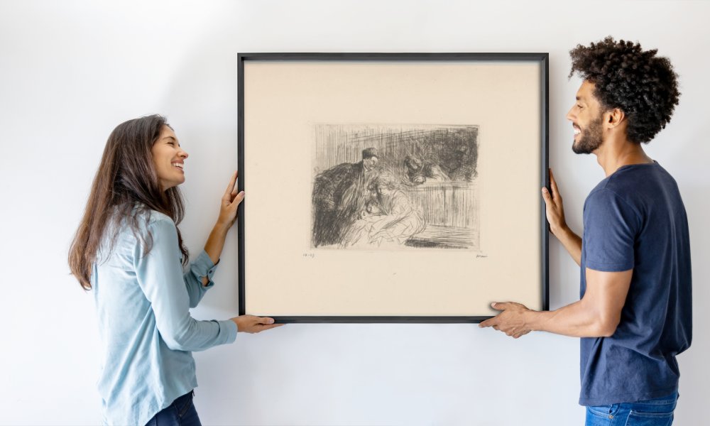 Jean Louis Forain (signed by artist)