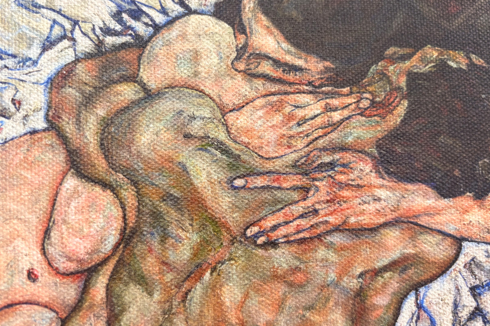 El abrazo, 1917 - Egon Schiele