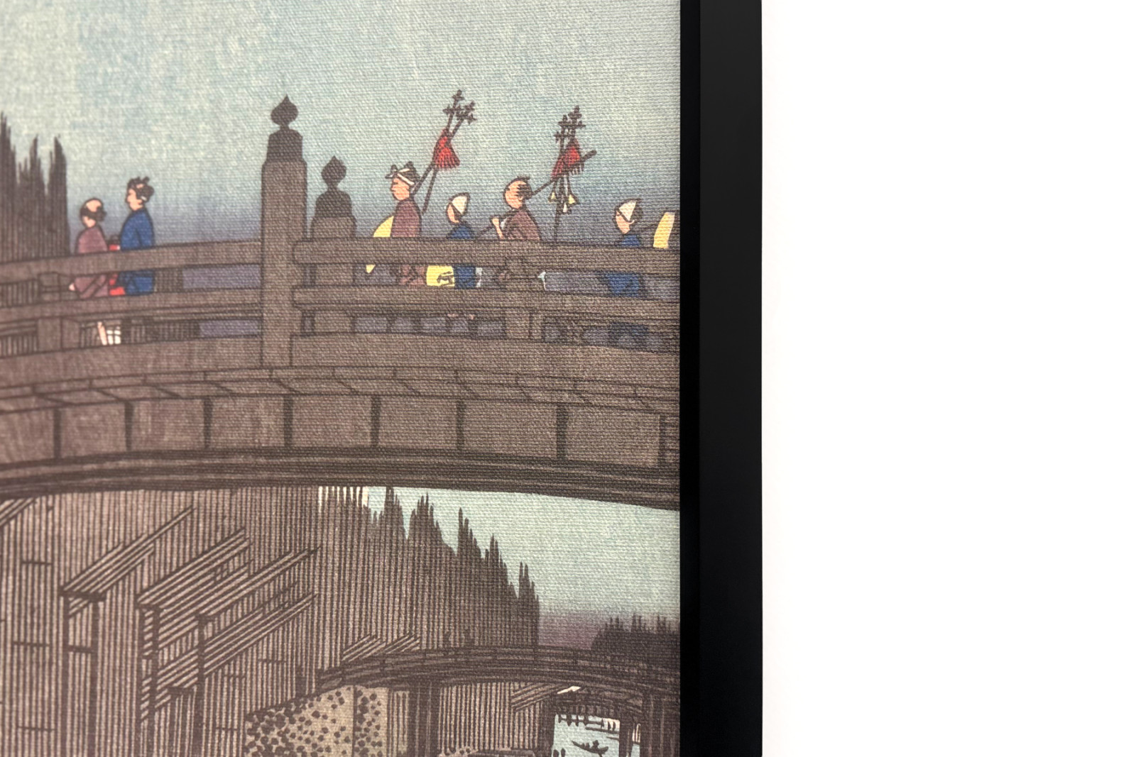 Mercado de bambú en el Puente Capital, 1857 - Ando Hiroshige