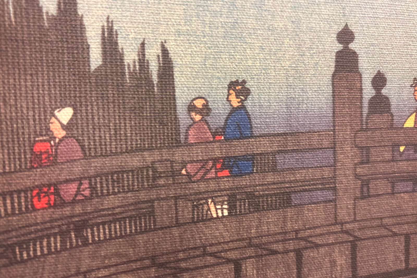Mercado de bambú en el Puente Capital, 1857 - Ando Hiroshige