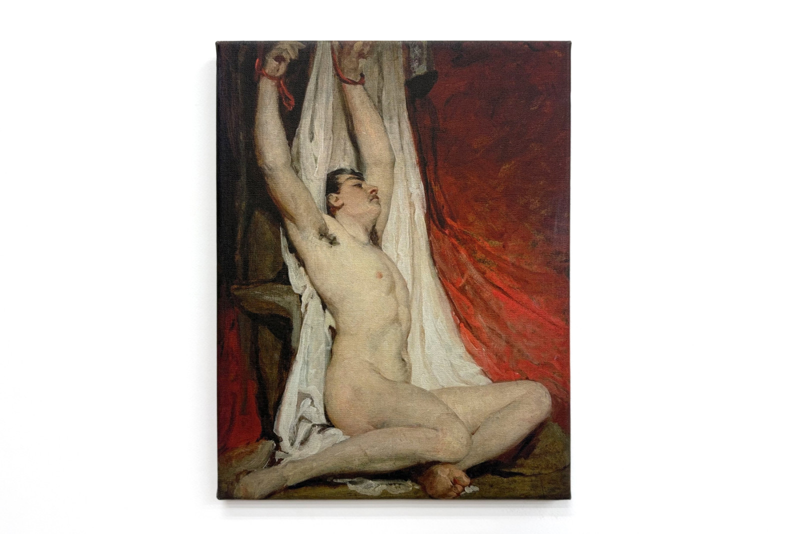 Desnudo masculino, con los brazos levantados - William Etty
