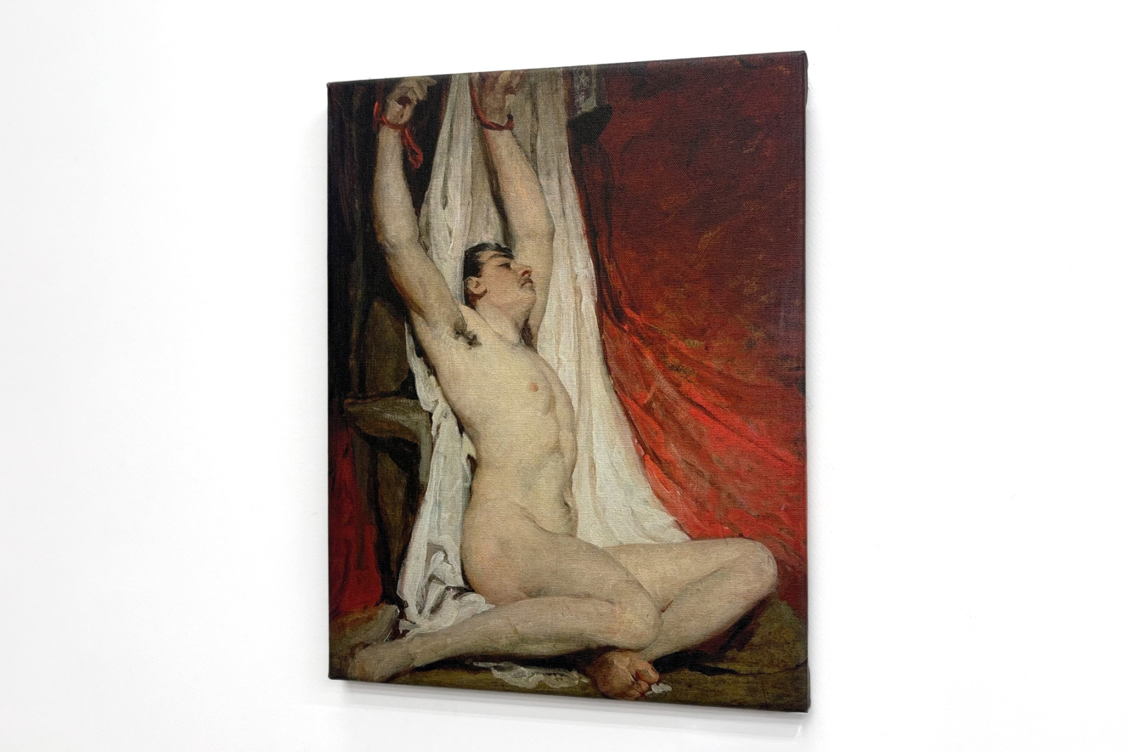 Desnudo masculino, con los brazos levantados - William Etty