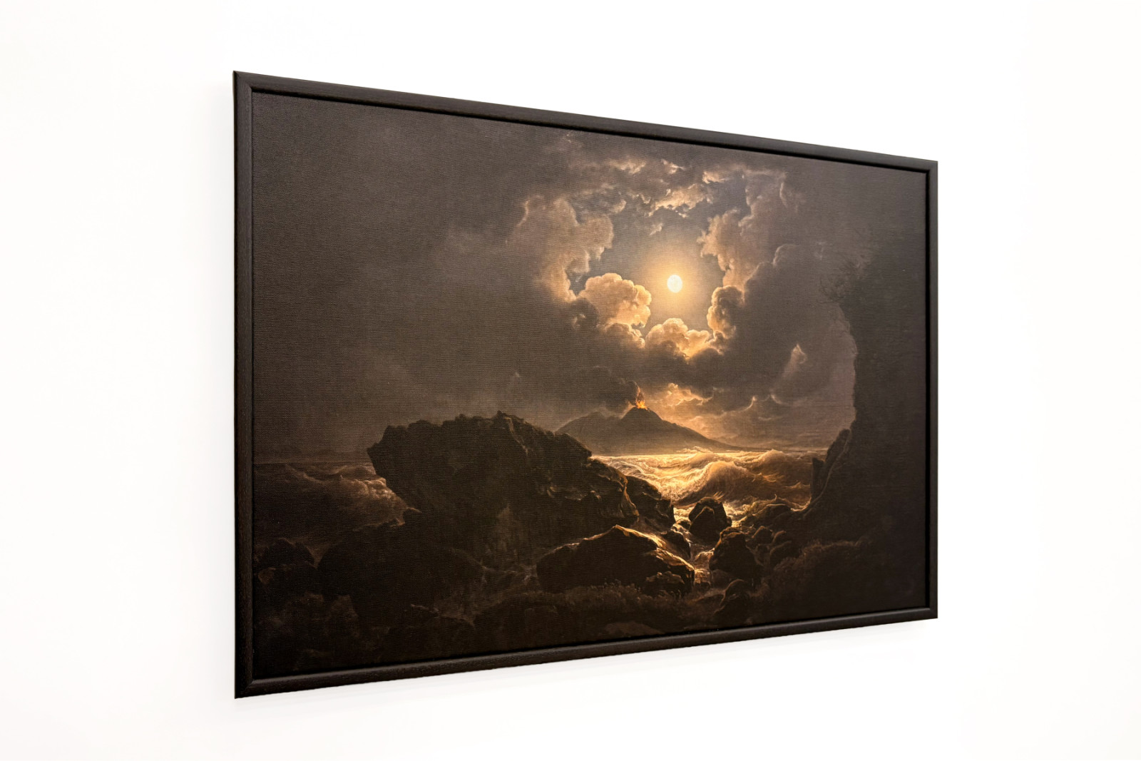 Temporal en el golfo de Nápoles a la luz de la luna - Joseph Rebell