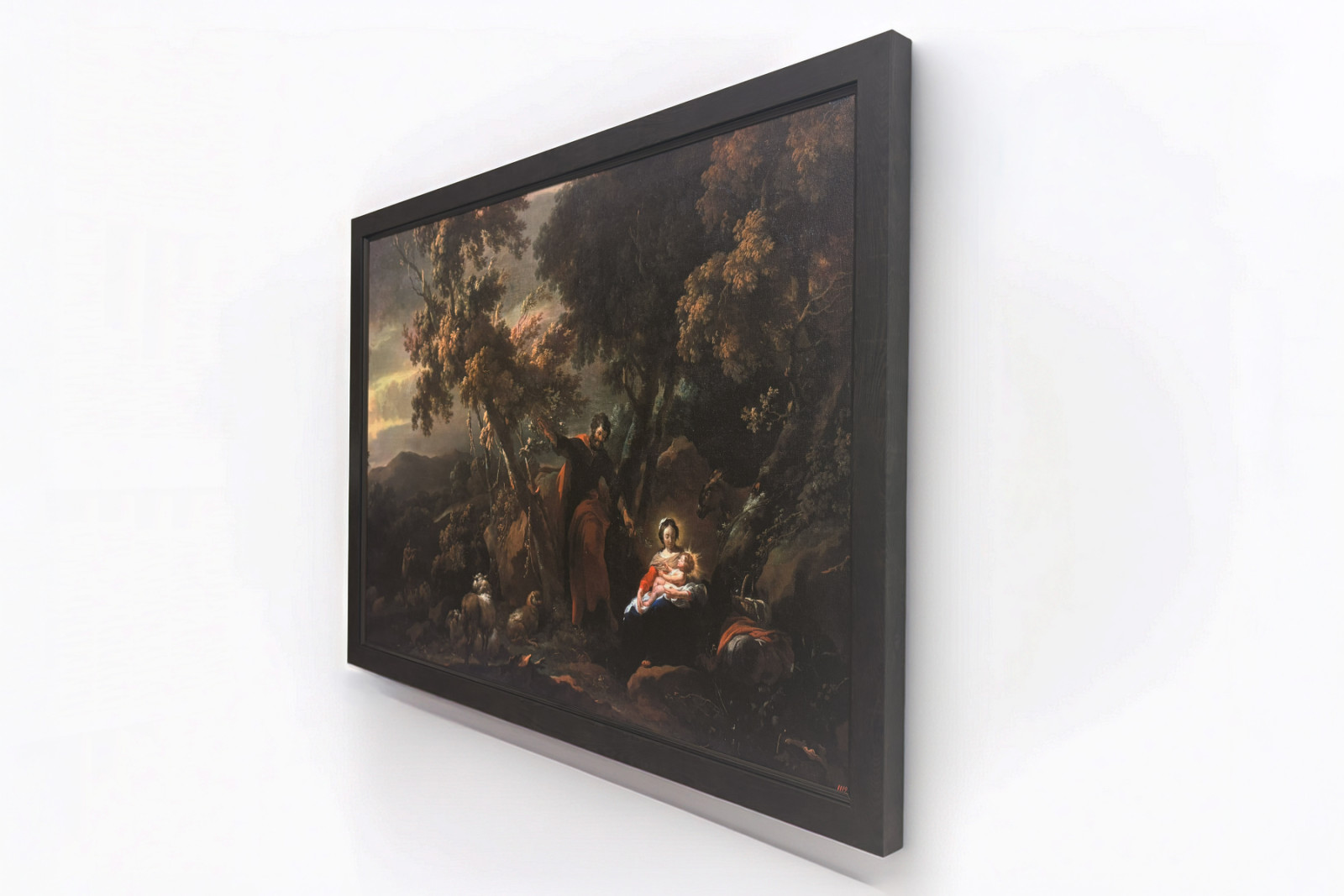 Descanso en la Huida a Egipto, siglo XVII - Nicolaes Pietersz. Berchem