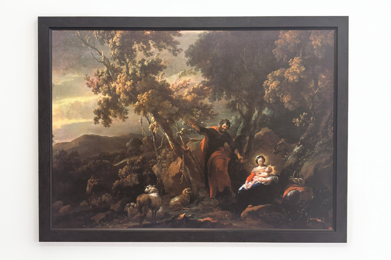 Descanso en la Huida a Egipto, siglo XVII - Nicolaes Pietersz. Berchem