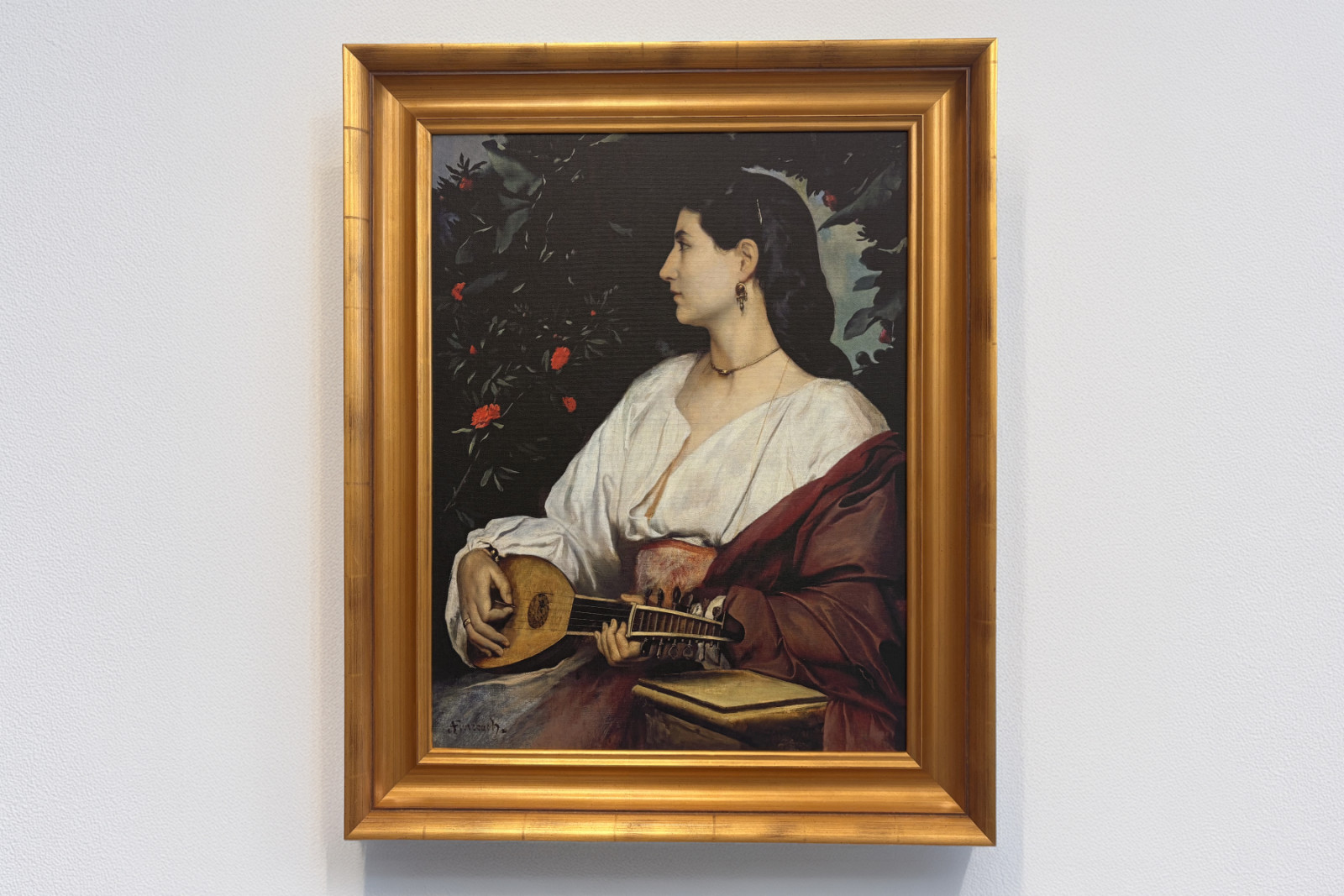 El jugador de mandolina, 1865 - Anselm Feuerbach