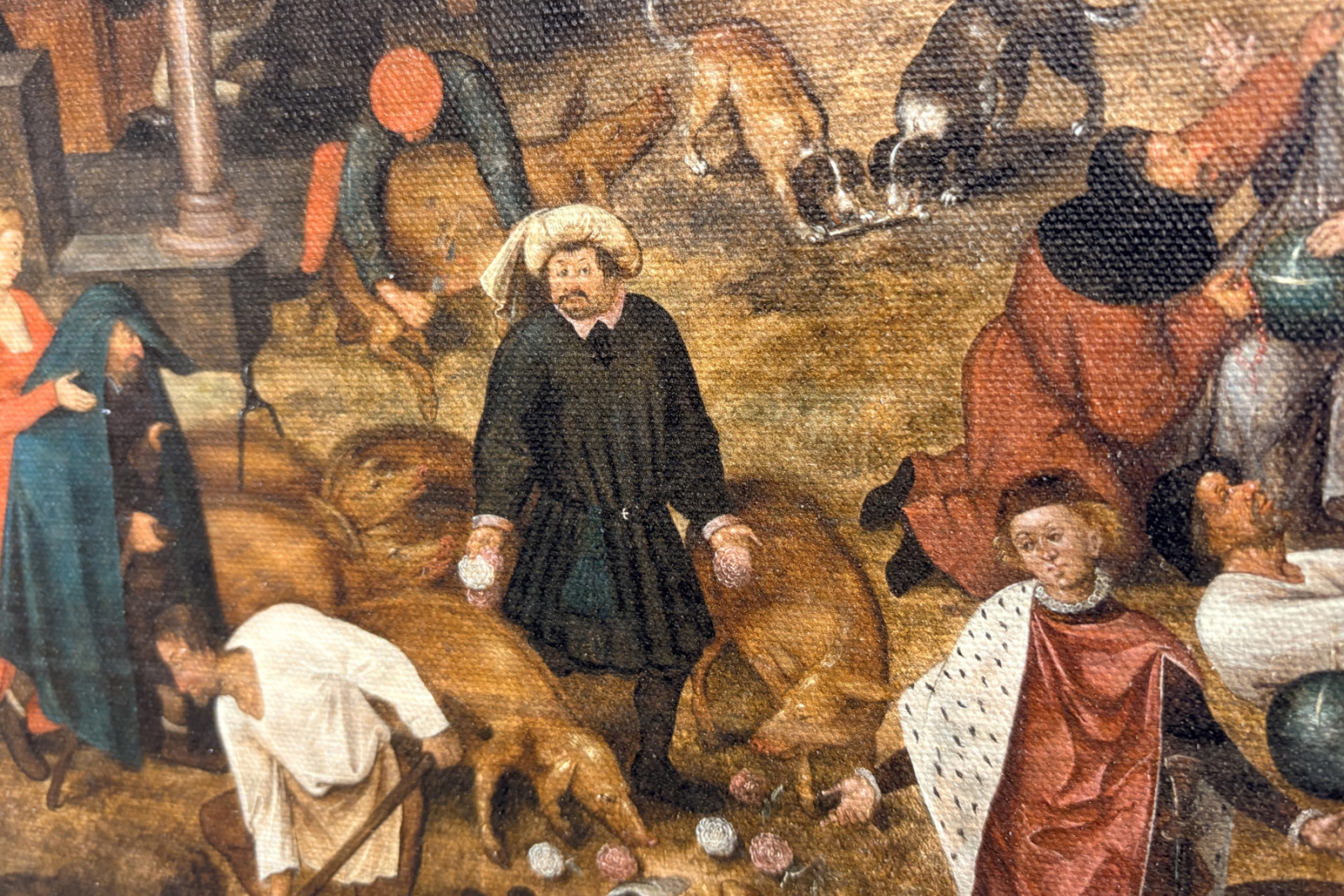 Proverbios (aceite) - Pieter the Younger Brueghel