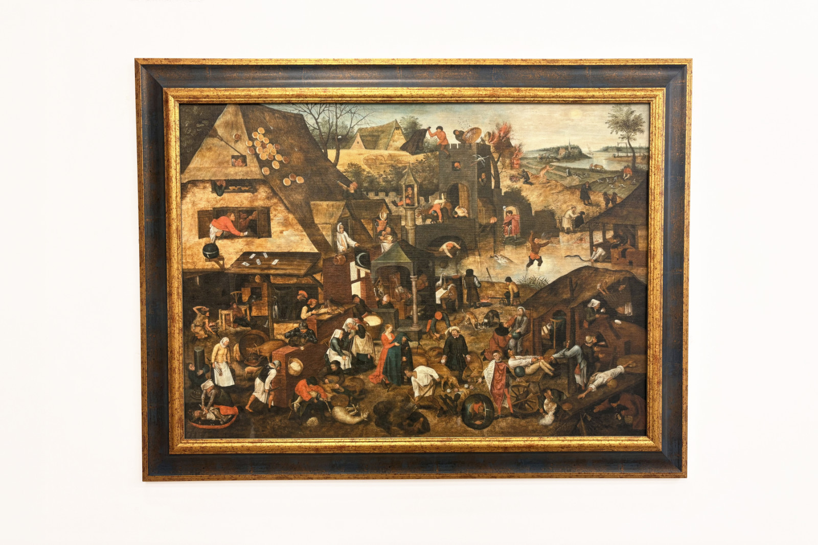 Proverbios (aceite) - Pieter the Younger Brueghel