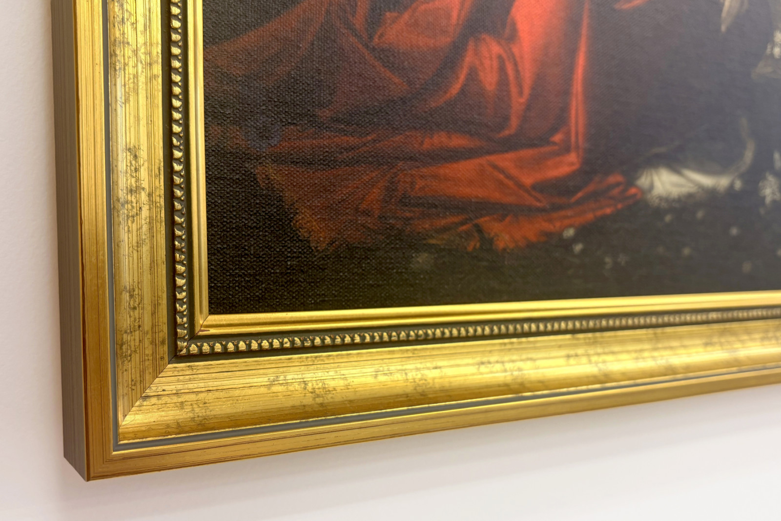 Italia Toscana Florencia, Galería de los Uffizi: La Anunciación, Pintura de Leonardo da Vinci (1452-1519), Óleo sobre madera, ca. 1472-1475, 98x217 cm - Leonardo da Vinci