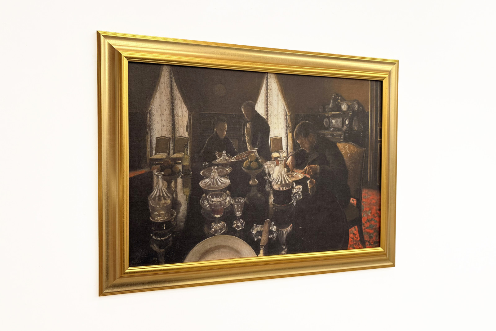 Cena en la rue Miromesnil, casa de los Caillebotte (óleo sobre lienzo) - Gustave Caillebotte