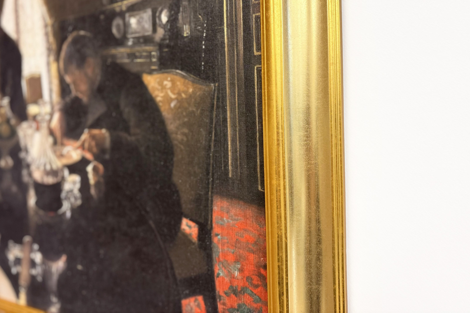 Cena en la rue Miromesnil, casa de los Caillebotte (óleo sobre lienzo) - Gustave Caillebotte