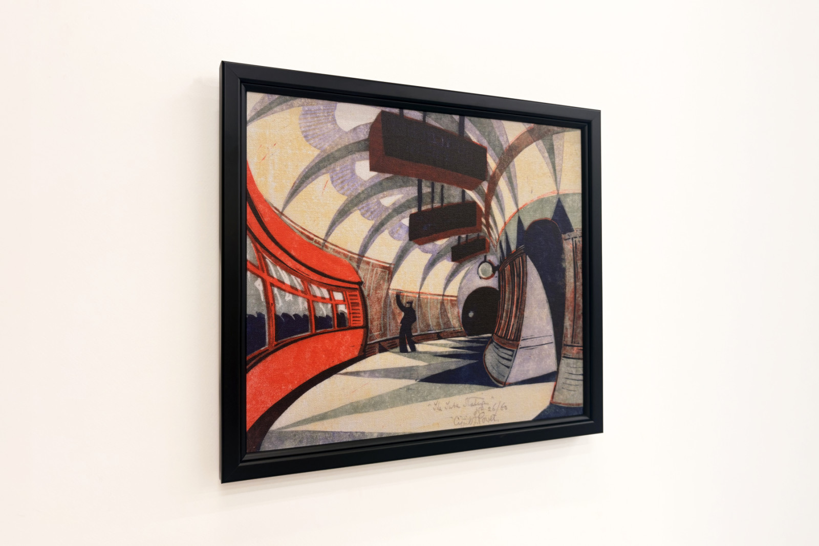 The Tube Train, c.1932 (linograbado) (ver también 151089) - Cyril Edward Power