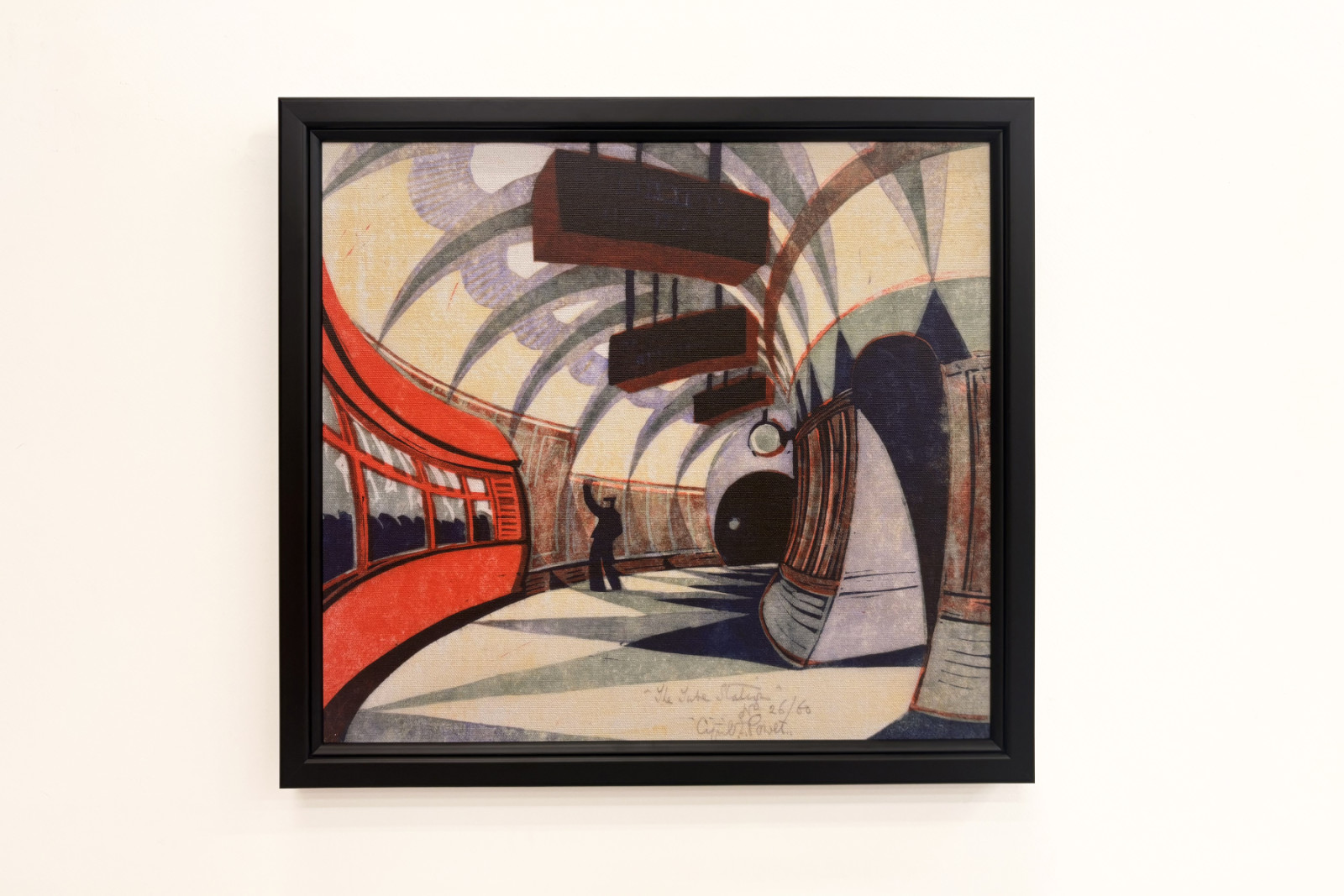 The Tube Train, c.1932 (linograbado) (ver también 151089) - Cyril Edward Power