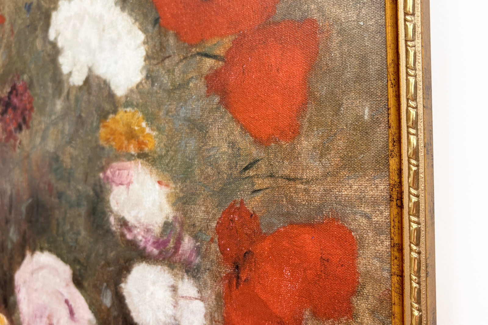 Ramo con amapolas. Pintura de Odilon Redon (1840-1916) - Odilon Redon