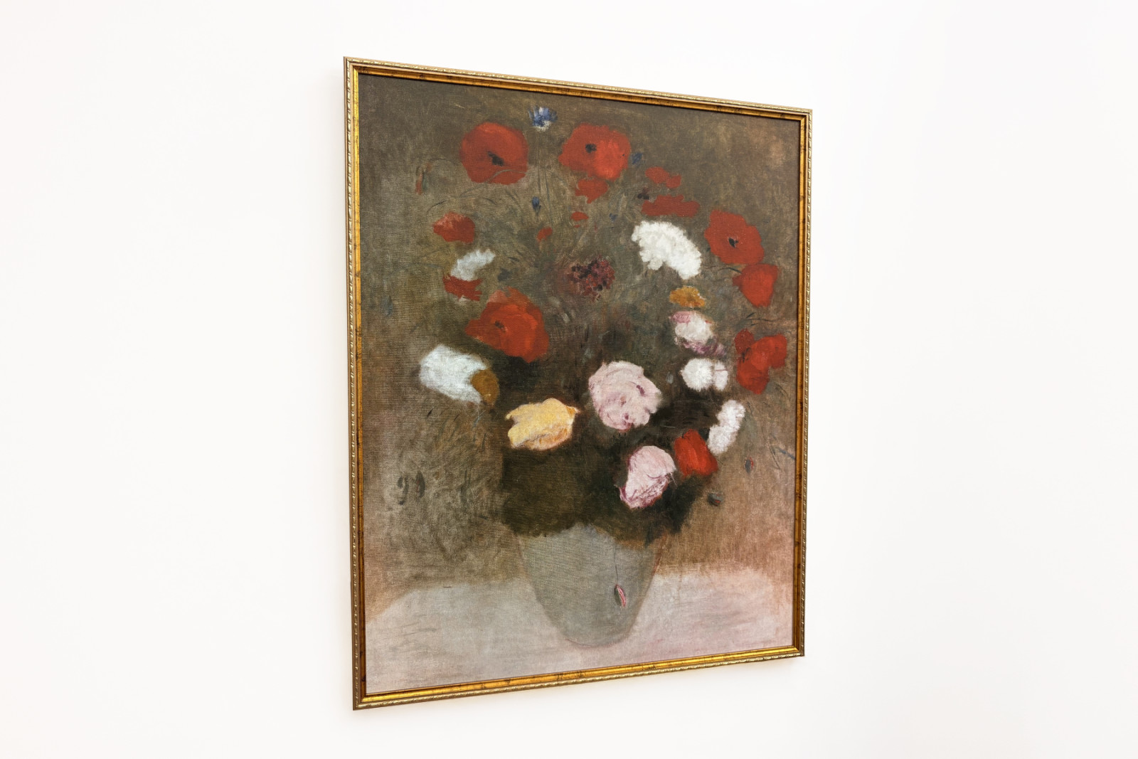 Ramo con amapolas. Pintura de Odilon Redon (1840-1916) - Odilon Redon