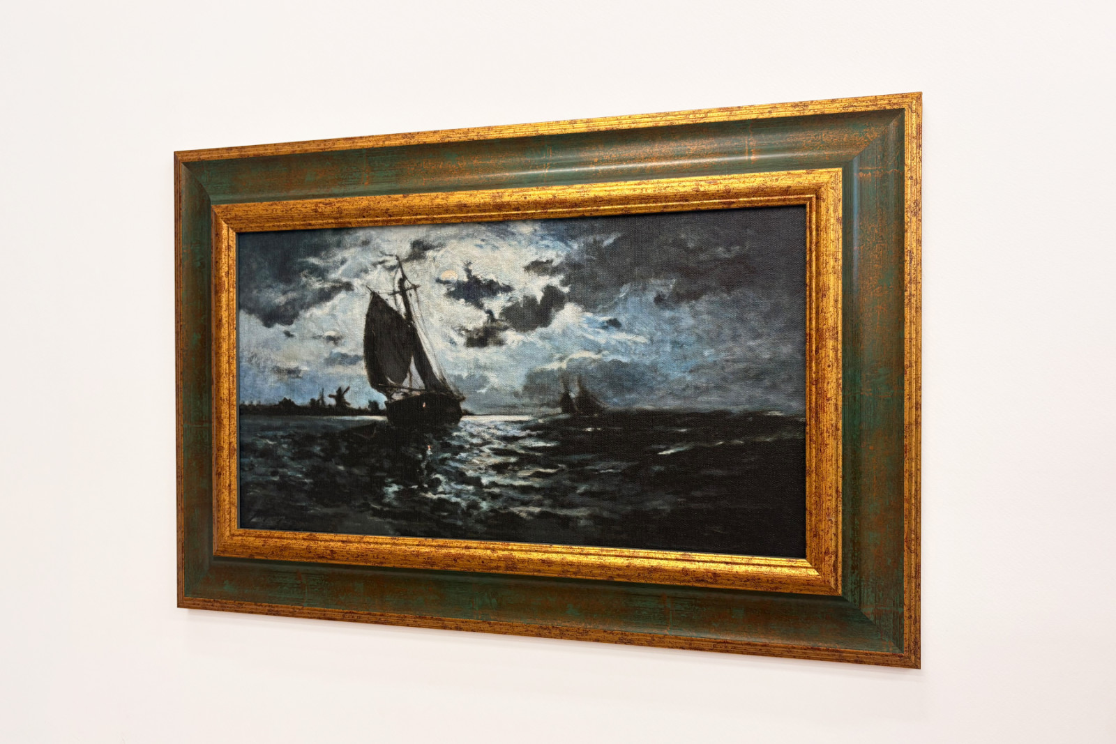 Barco de vela a la luz de la luna - Paul Gauguin