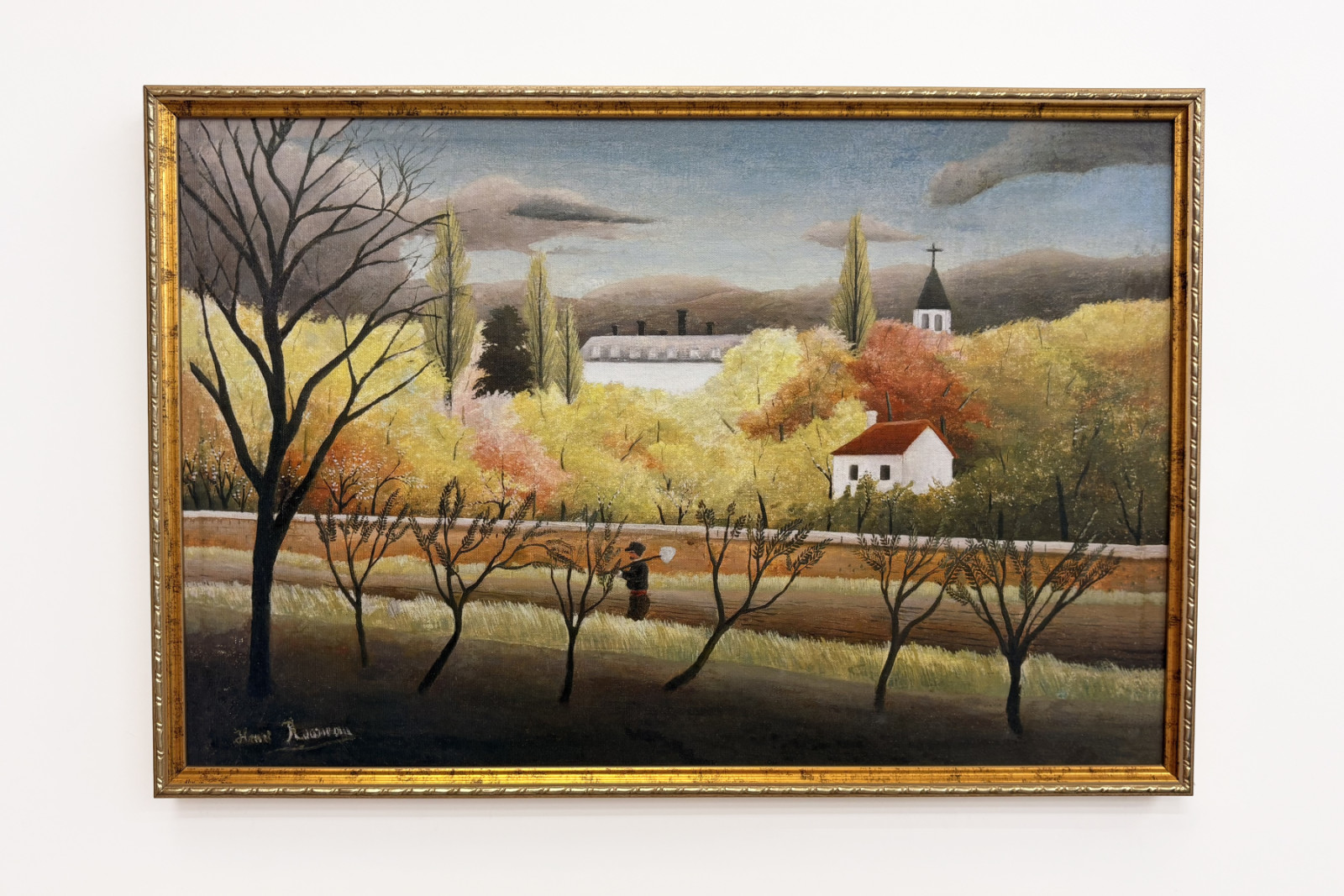 Paisaje con campesino - Henri Rousseau