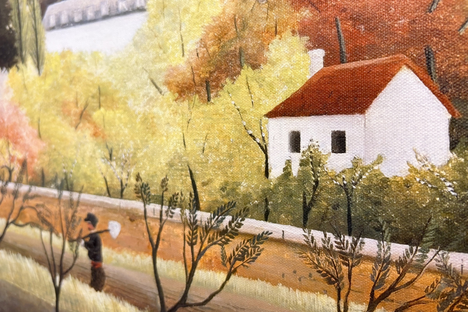 Paisaje con campesino - Henri Rousseau