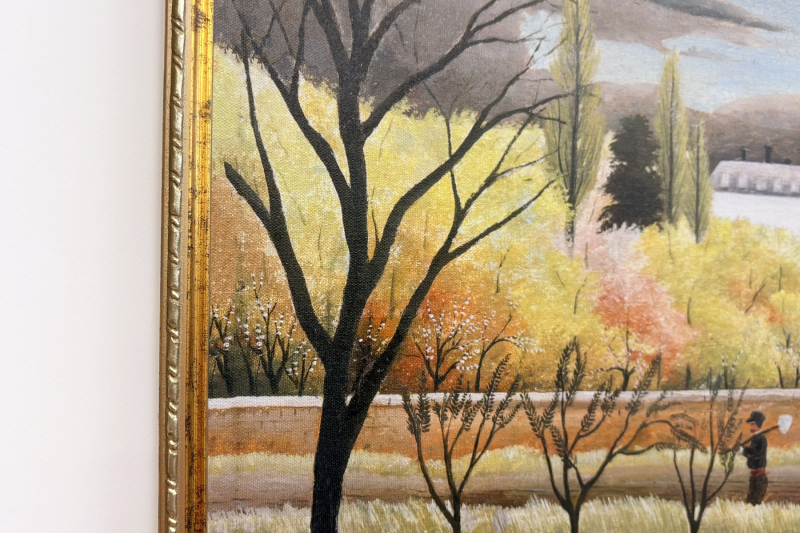 Paisaje con campesino - Henri Rousseau