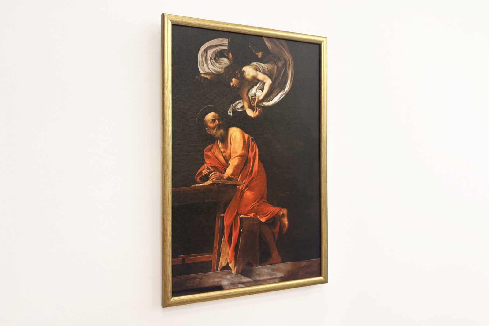 La inspiración de San Mateo - Michelangelo Merisi Caravaggio