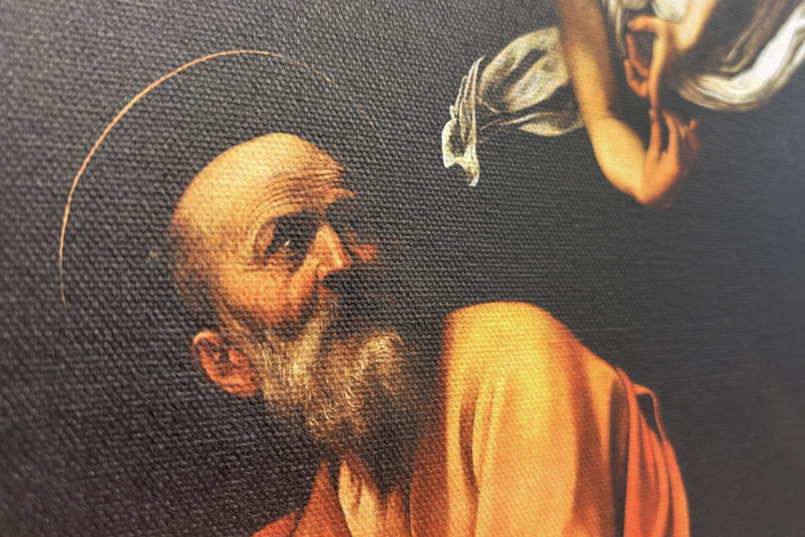 La inspiración de San Mateo - Michelangelo Merisi Caravaggio
