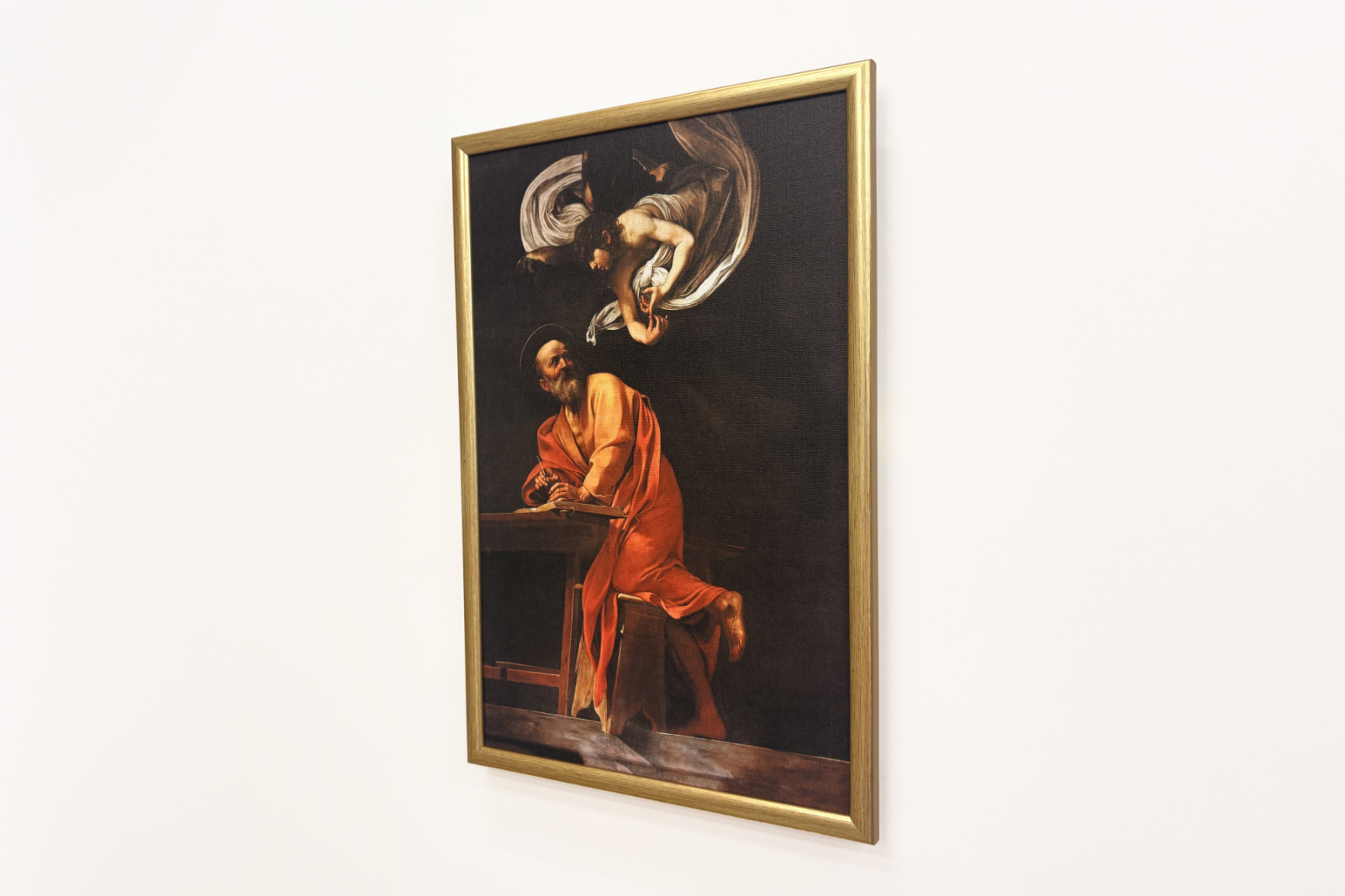 La inspiración de San Mateo - Michelangelo Merisi Caravaggio