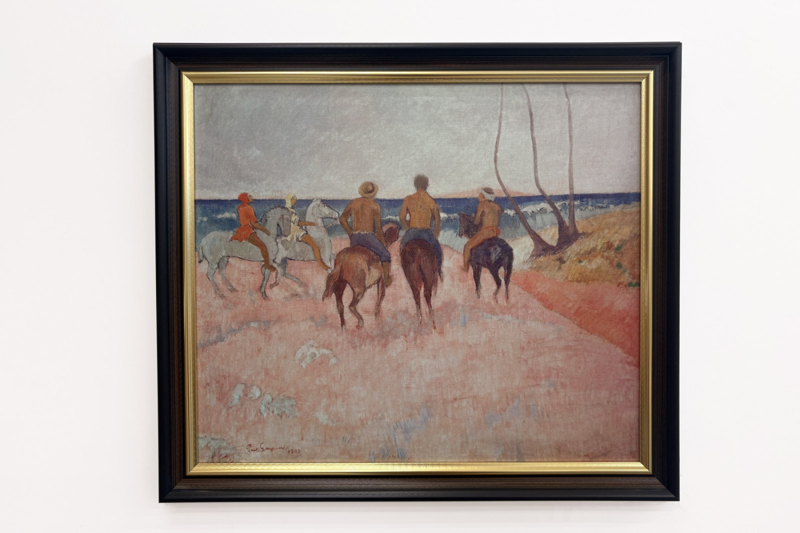 Jinete en la playa - Paul Gauguin