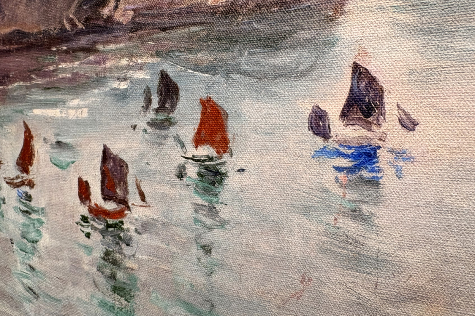 Etretat, Porte d’Aval: barcos de pesca saliendo del puerto - Claude Monet