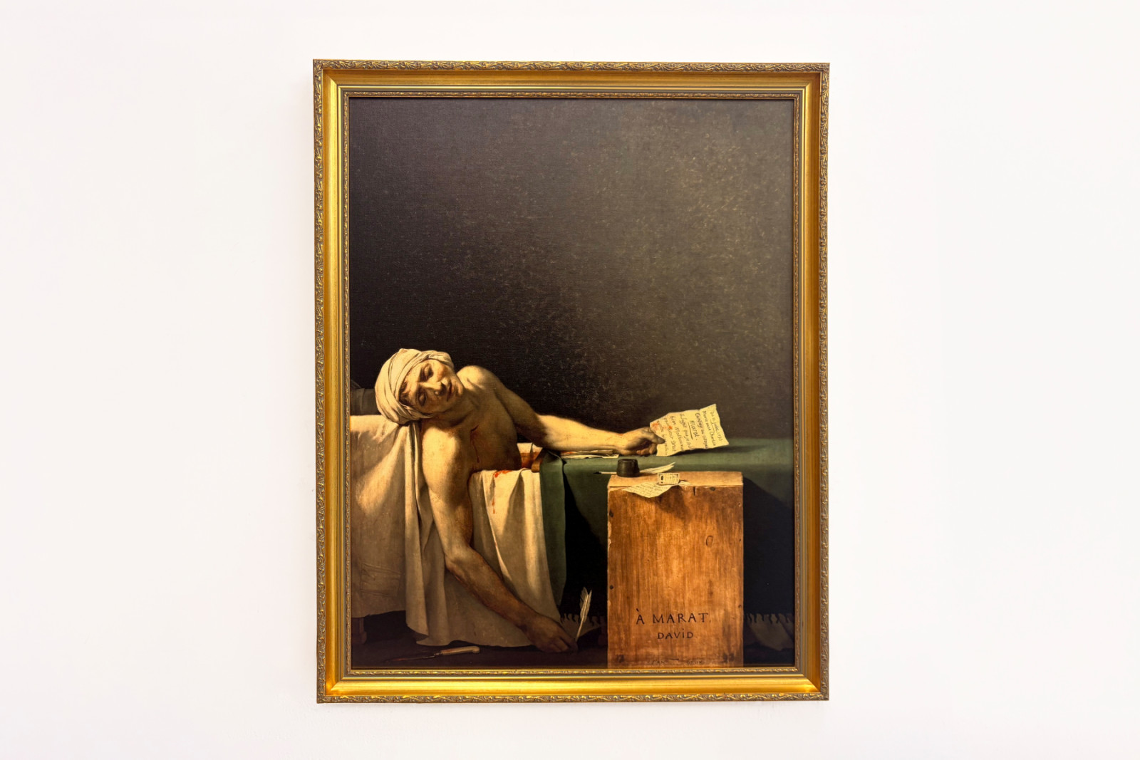 La muerte de Marat - Jacques Louis David