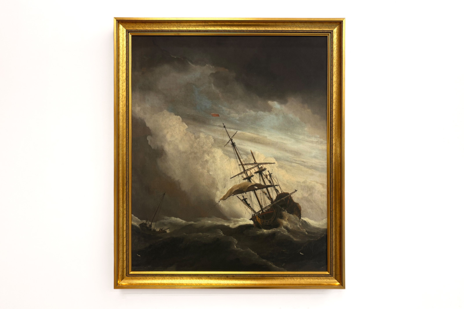 Un barco en alta mar sorprendido por una ráfaga, conocido como «La ráfaga» - Willem van de Velde (II)
