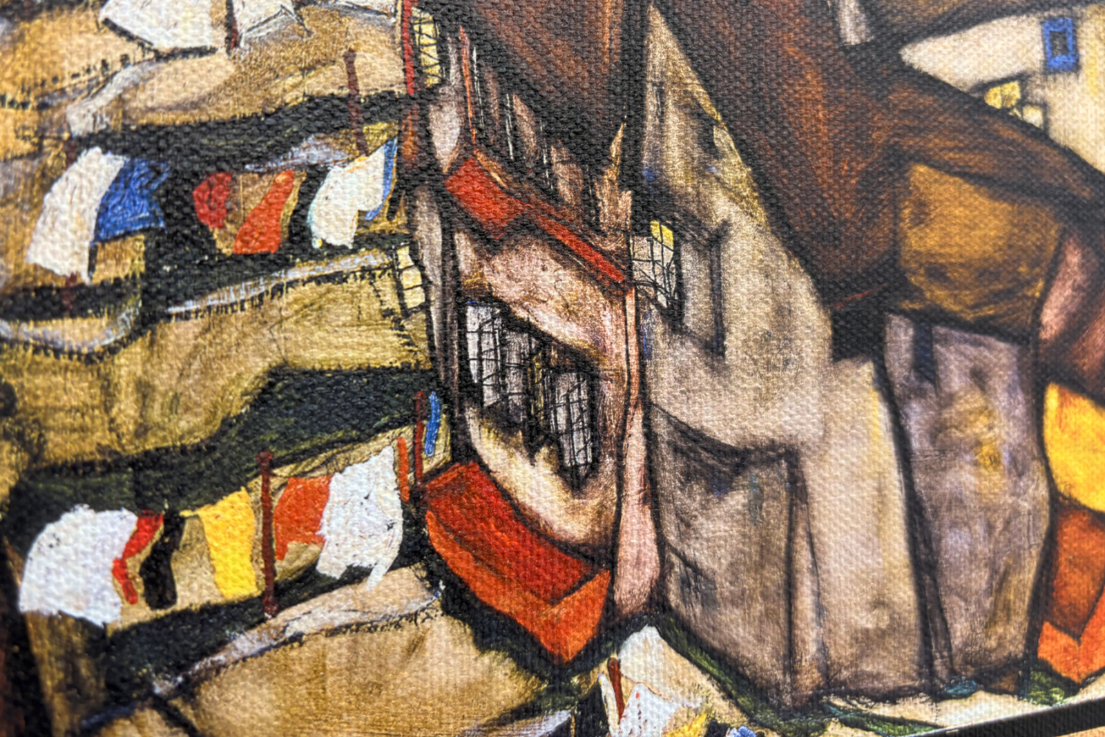 Creciente de casas, Krumau (actualmente Český Krumlov, Checoslovaquia) - Creciente de casas, Krumau (La pequeña ciudad V), de Egon Schiele (1890-1918) - Egon Schiele