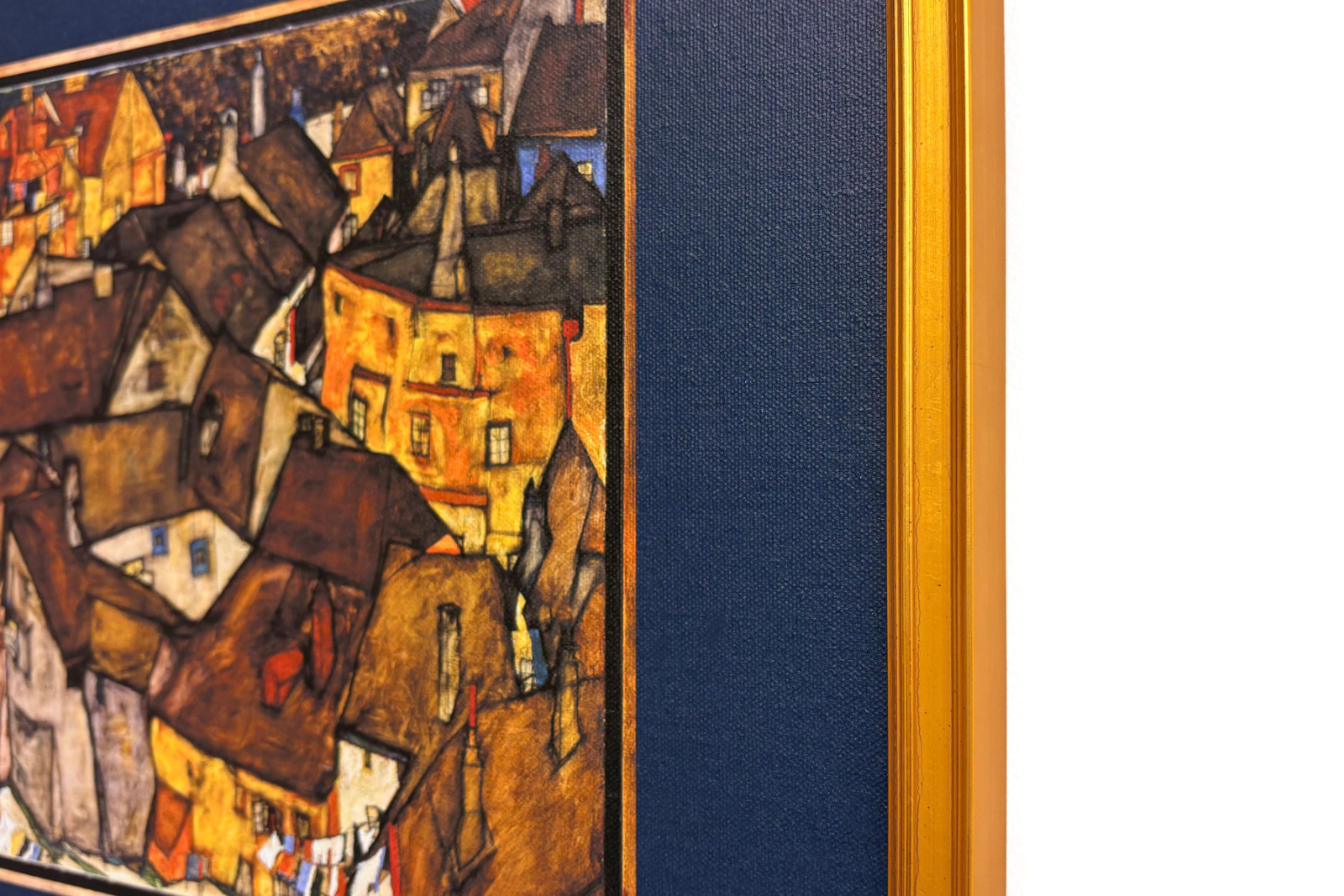Creciente de casas, Krumau (actualmente Český Krumlov, Checoslovaquia) - Creciente de casas, Krumau (La pequeña ciudad V), de Egon Schiele (1890-1918) - Egon Schiele