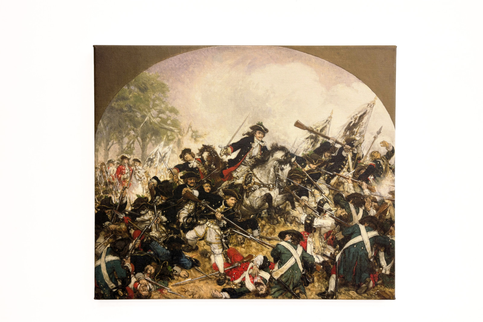 El viejo Dessauer en la batalla de Turín - Hermann Joseph Wilhelm Knackfuss