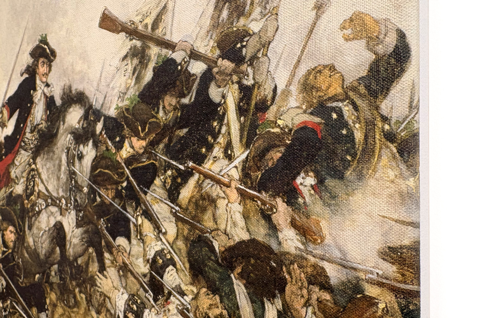 El viejo Dessauer en la batalla de Turín - Hermann Joseph Wilhelm Knackfuss