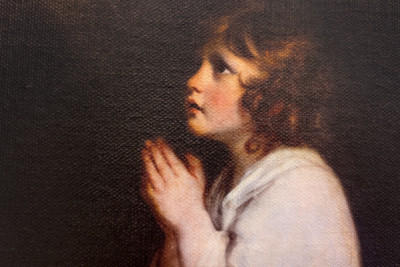 El pequeño Samuel en oración, 1777, 0,89 x 0,7 m, Museo Fabre, Montpellier - Joshua Reynolds