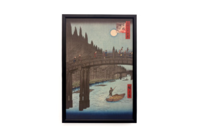 Mercado de bambú en el Puente Capital, 1857 - Ando Hiroshige