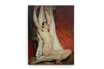 Desnudo masculino, con los brazos levantados - William Etty