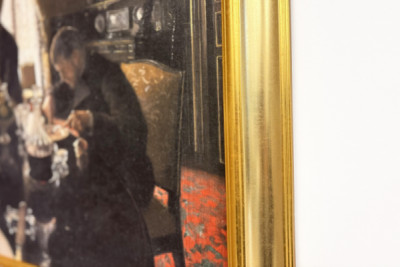 Cena en la rue Miromesnil, casa de los Caillebotte (óleo sobre lienzo) - Gustave Caillebotte