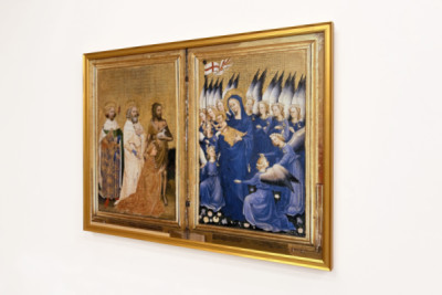 Ricardo II presentado a la Virgen y el Niño por su santo patrón Juan Bautista y los santos Eduardo y Edmundo, c.1395-99
