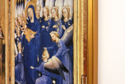 Ricardo II presentado a la Virgen y el Niño por su santo patrón Juan Bautista y los santos Eduardo y Edmundo, c.1395-99