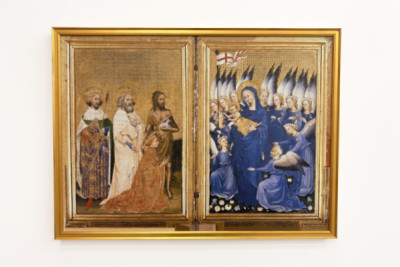 Ricardo II presentado a la Virgen y el Niño por su santo patrón Juan Bautista y los santos Eduardo y Edmundo, c.1395-99