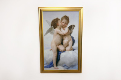 Cupido y Psique como niños, El primer beso