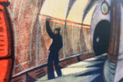 The Tube Train, c.1932 (linograbado) (ver también 151089)