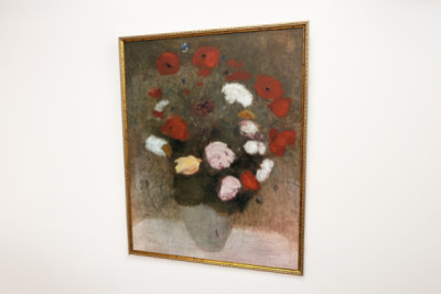 Ramo con amapolas. Pintura de Odilon Redon (1840-1916) - Odilon Redon