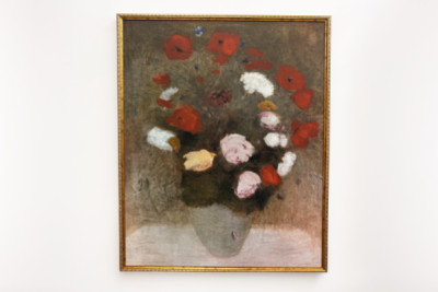 Ramo con amapolas. Pintura de Odilon Redon (1840-1916) - Odilon Redon