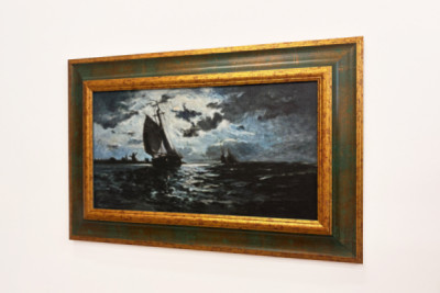 Barco de vela a la luz de la luna - Paul Gauguin