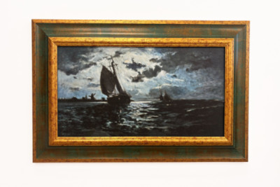 Barco de vela a la luz de la luna - Paul Gauguin