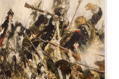 El viejo Dessauer en la batalla de Turín