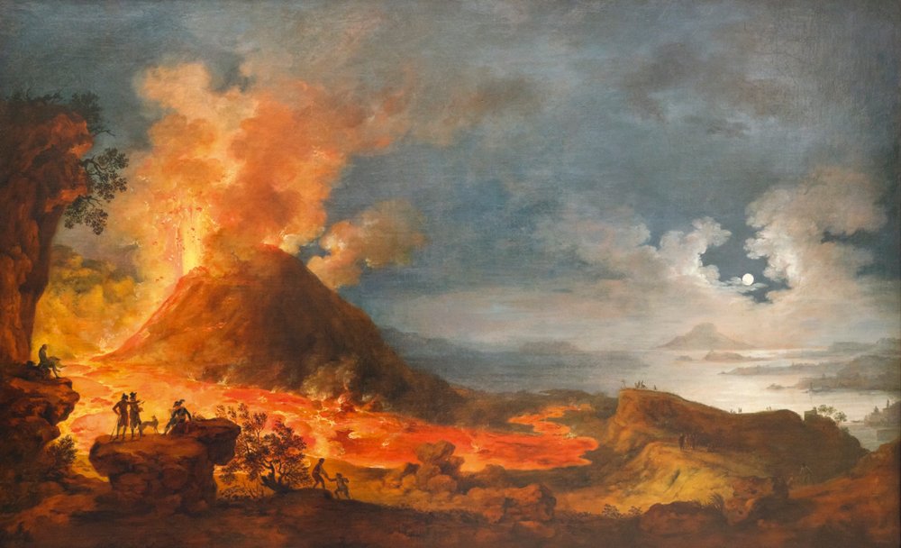 Erupción del Monte Vesubio, Italia, 14 de mayo de 1771 de Unknown