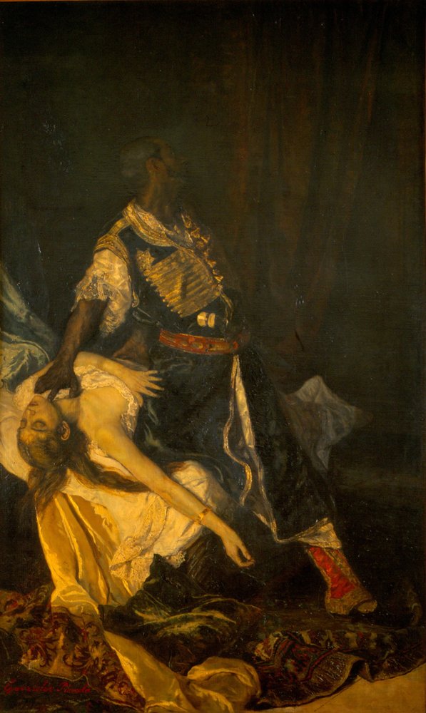 Otelo matando a Desdémona, 1879 de A. González Pineda